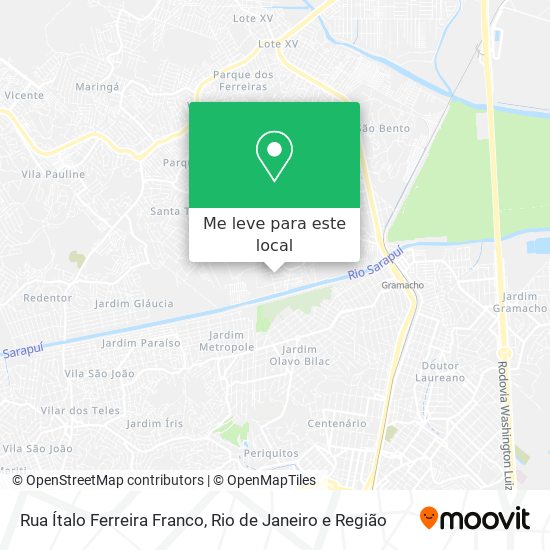 Rua Ítalo Ferreira Franco mapa