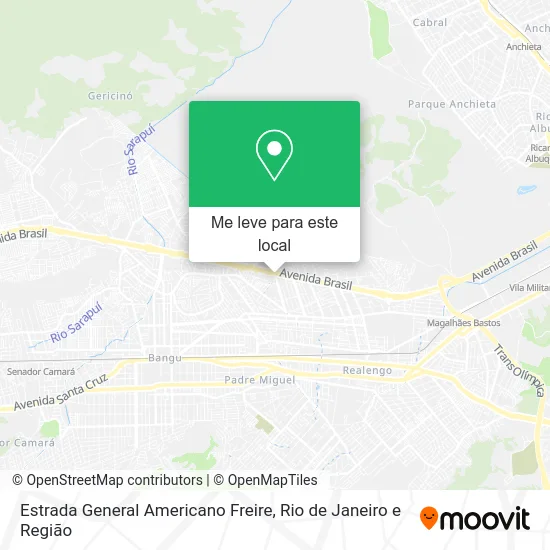 Estrada General Americano Freire mapa