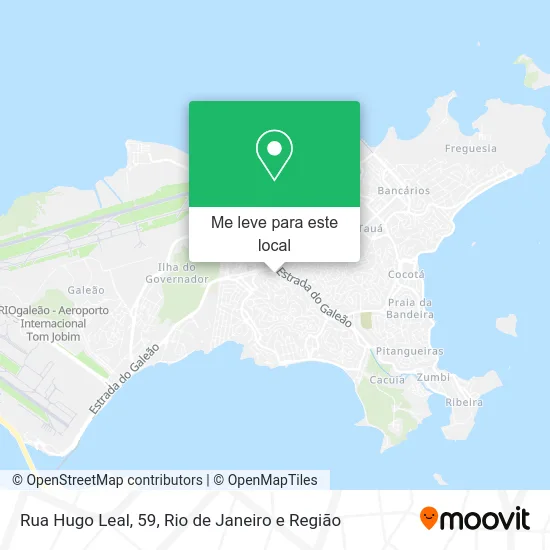 Rua Hugo Leal, 59 mapa