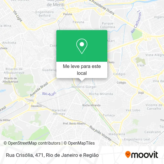 Rua Crisólia, 471 mapa