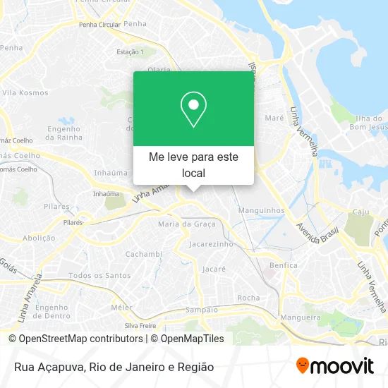 Rua Açapuva mapa