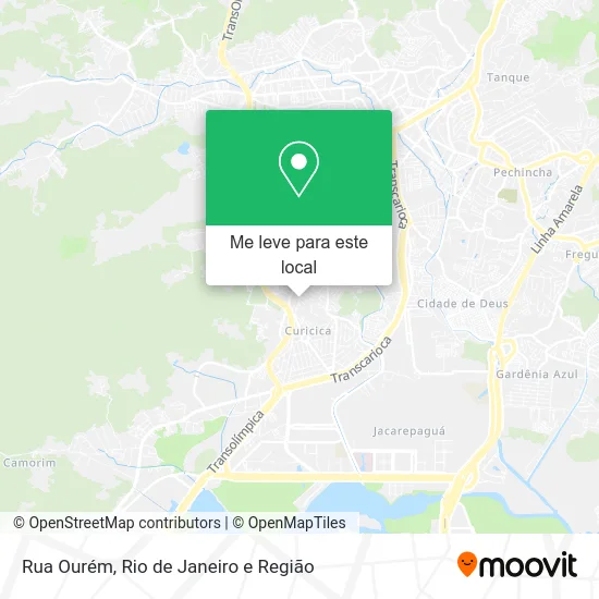 Rua Ourém mapa
