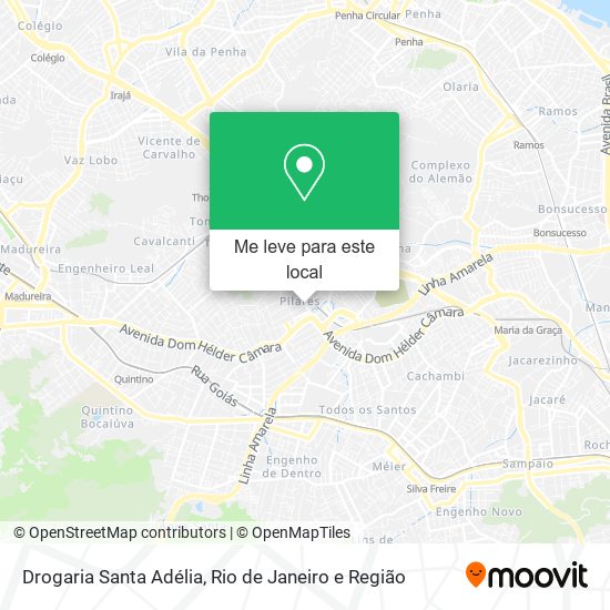 Drogaria Santa Adélia mapa
