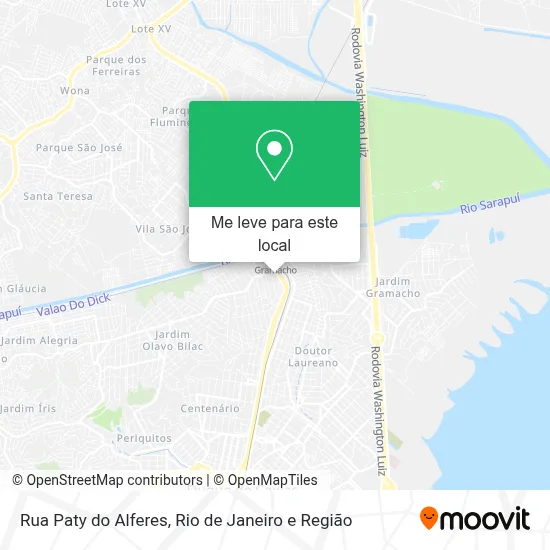 Rua Paty do Alferes mapa