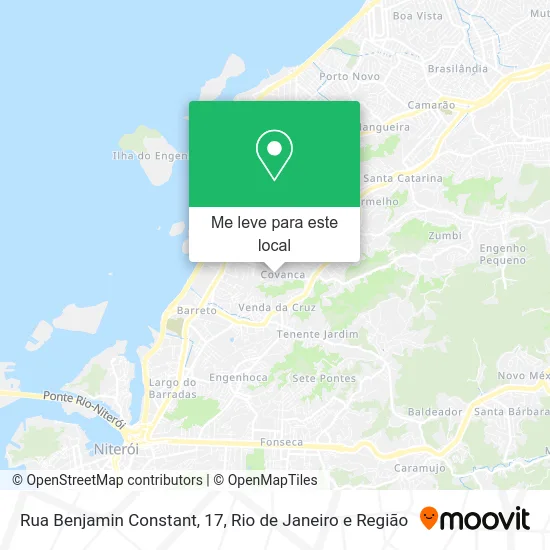 Rua Benjamin Constant, 17 mapa