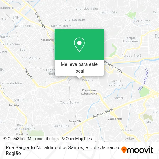 Rua Sargento Noraldino dos Santos mapa