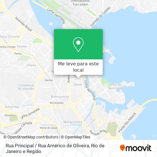 Rua Principal / Rua Américo de Oliveira mapa