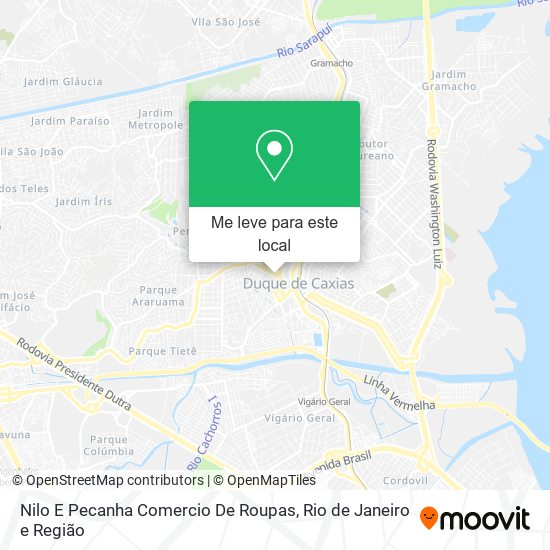 Nilo E Pecanha Comercio De Roupas mapa
