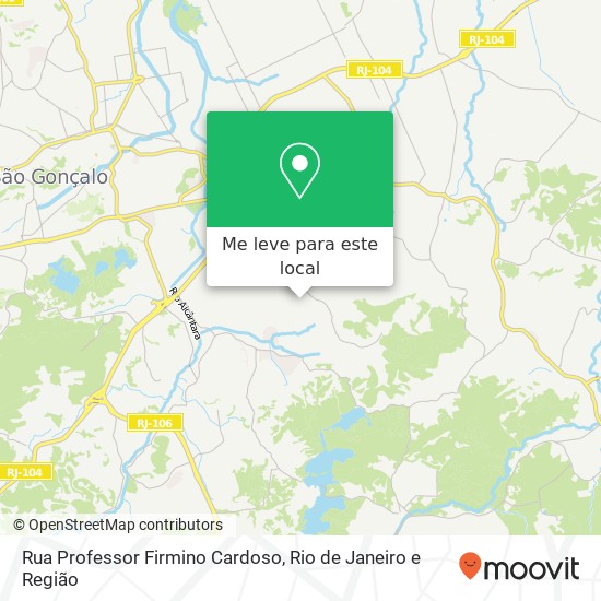Rua Professor Firmino Cardoso mapa
