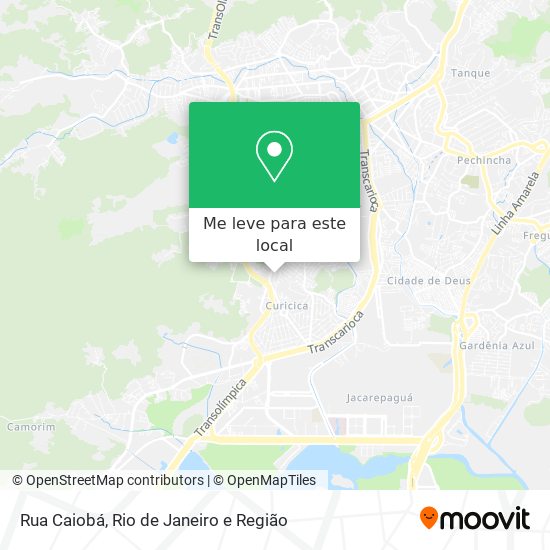 Rua Caiobá mapa