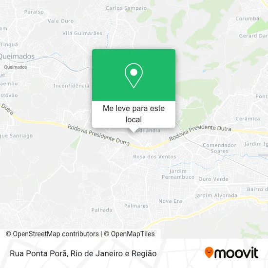 Rua Ponta Porã mapa