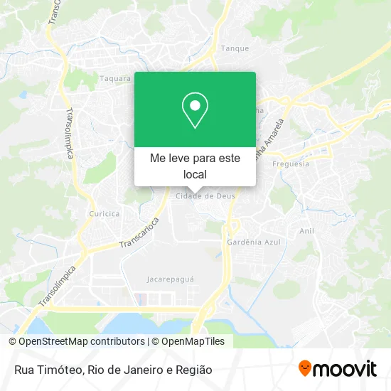 Rua Timóteo mapa