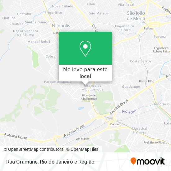 Rua Gramane mapa
