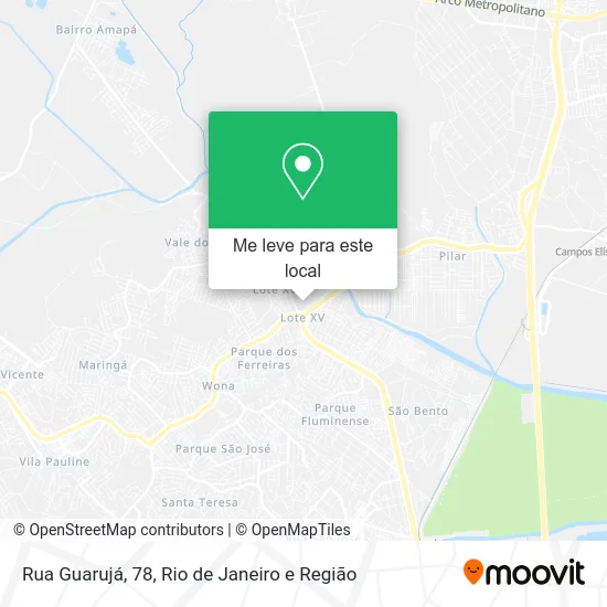 Rua Guarujá, 78 mapa