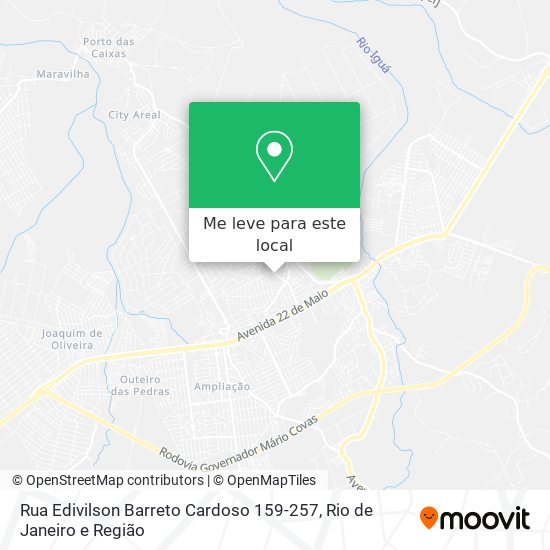 Rua Edivilson Barreto Cardoso 159-257 mapa