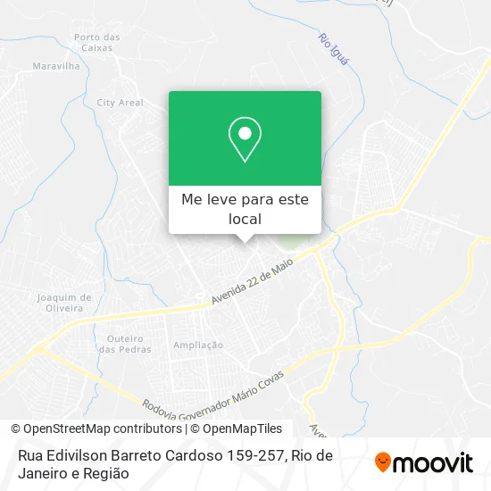 Rua Edivilson Barreto Cardoso 159-257 mapa