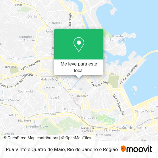 Rua Vinte e Quatro de Maio mapa