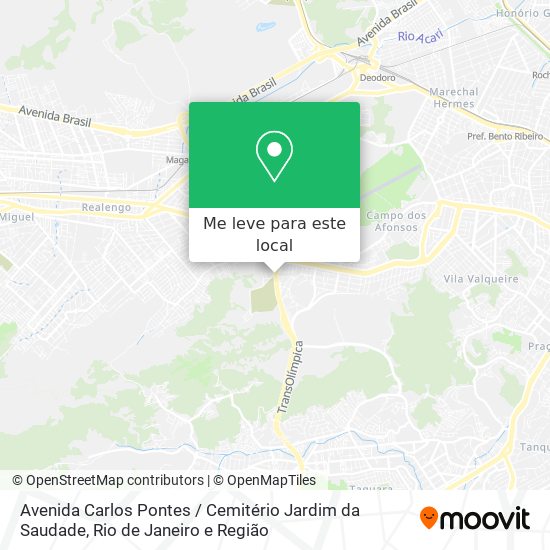 Avenida Carlos Pontes / Cemitério Jardim da Saudade mapa