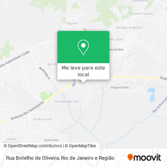 Rua Botelho de Oliveira mapa