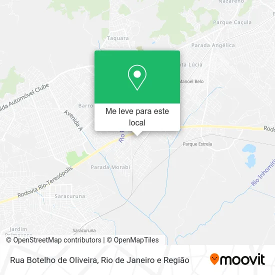 Rua Botelho de Oliveira mapa