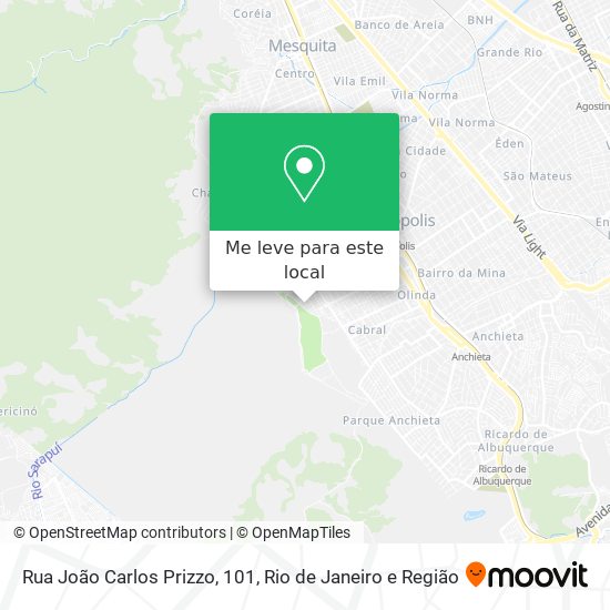 Rua João Carlos Prizzo, 101 mapa
