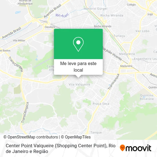 Center Point Valqueire (Shopping Center Point) mapa