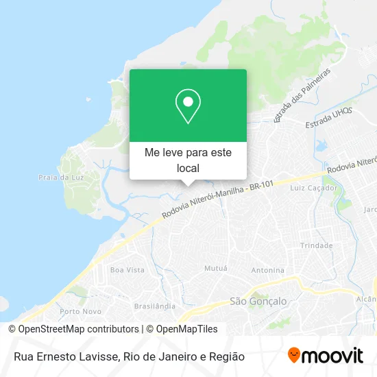 Rua Ernesto Lavisse mapa