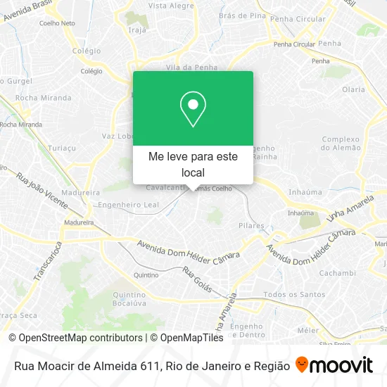 Rua Moacir de Almeida 611 mapa