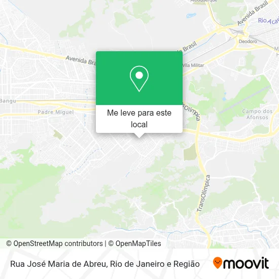 Rua José Maria de Abreu mapa