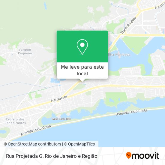 Rua Projetada G mapa