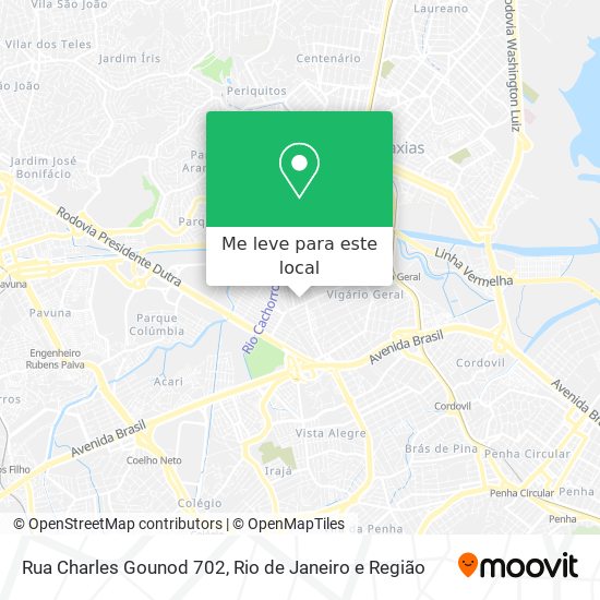 Rua Charles Gounod 702 mapa