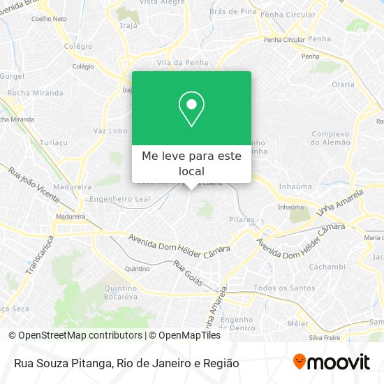 Rua Souza Pitanga mapa