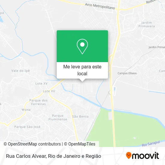 Rua Carlos Alvear mapa