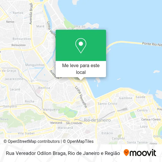 Rua Vereador Odilon Braga mapa