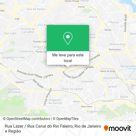 Rua Lazer / Rua Canal do Rio Faleiro mapa