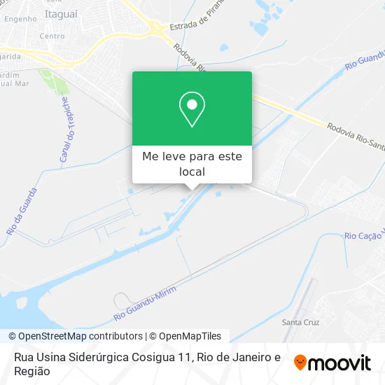 Rua Usina Siderúrgica Cosigua 11 mapa