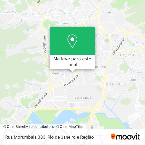 Rua Morumbala 383 mapa