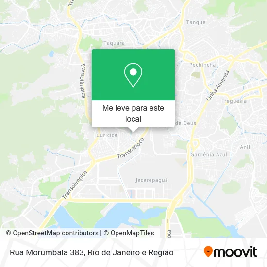 Rua Morumbala 383 mapa