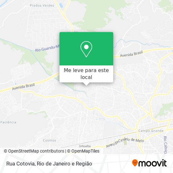 Rua Cotovia mapa