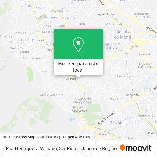 Rua Henriqueta Valuano, 35 mapa