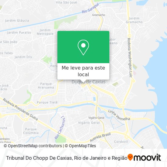 Tribunal Do Chopp De Caxias mapa