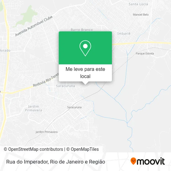 Rua do Imperador mapa