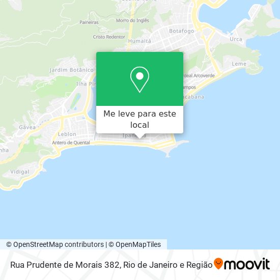 Rua Prudente de Morais 382 mapa