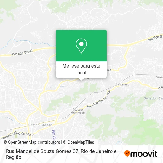 Rua Manoel de Souza Gomes 37 mapa