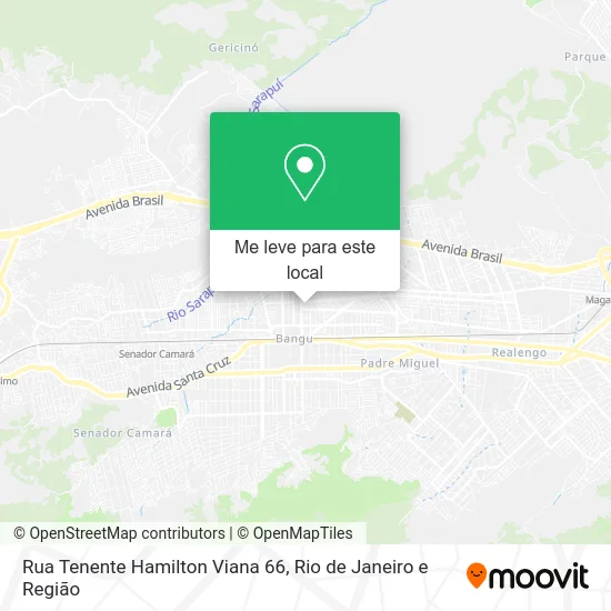 Rua Tenente Hamilton Viana 66 mapa