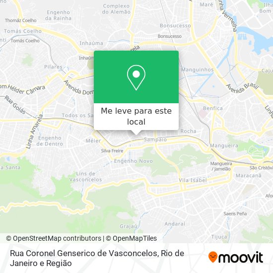 Rua Coronel Genserico de Vasconcelos mapa