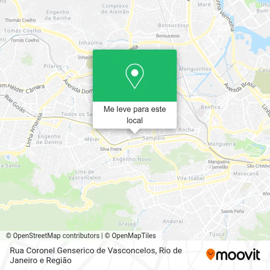 Rua Coronel Genserico de Vasconcelos mapa