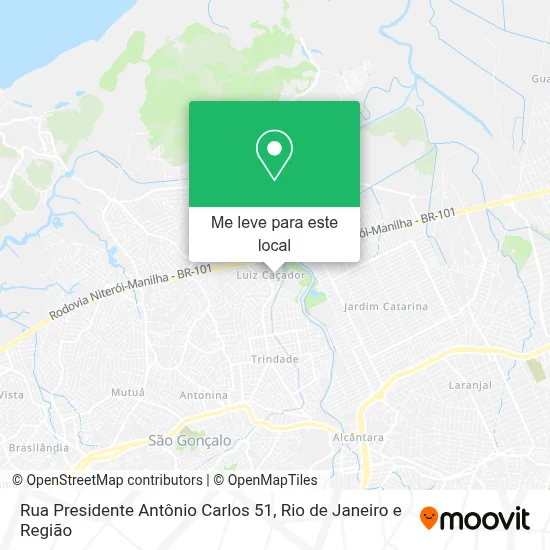 Rua Presidente Antônio Carlos 51 mapa