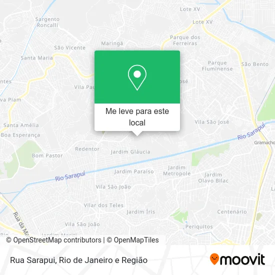Rua Sarapui mapa