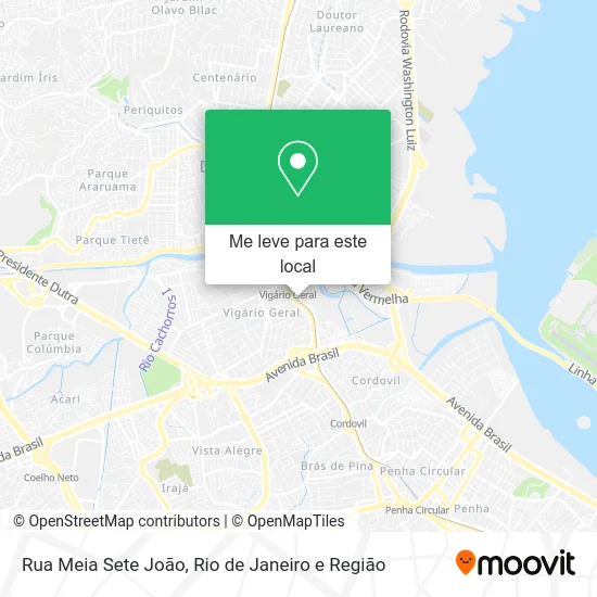 Rua Meia Sete João mapa